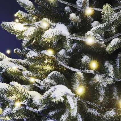 LED Ziemassvētku āra virtene 50xLED/5m IP44 silti balta