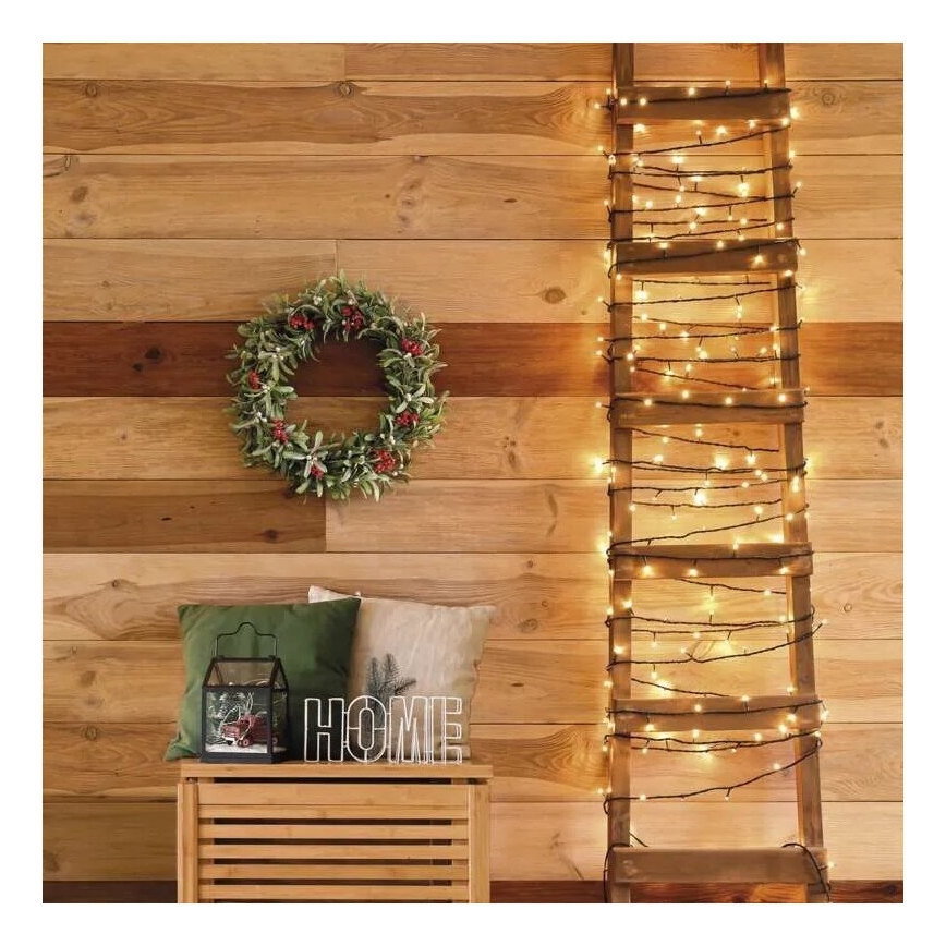 LED Ziemassvētku āra virtene 50xLED/5m IP44 silti balta