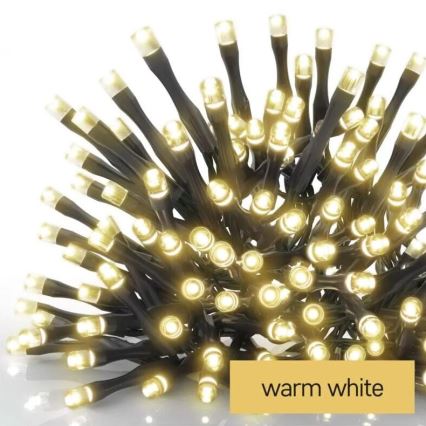 LED Ziemassvētku āra virtene 50xLED/5m IP44 silti balta