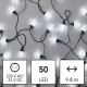 LED Ziemassvētku āra virtene 50xLED/8 funkcijas 14,8 m IP44 vēsi balta