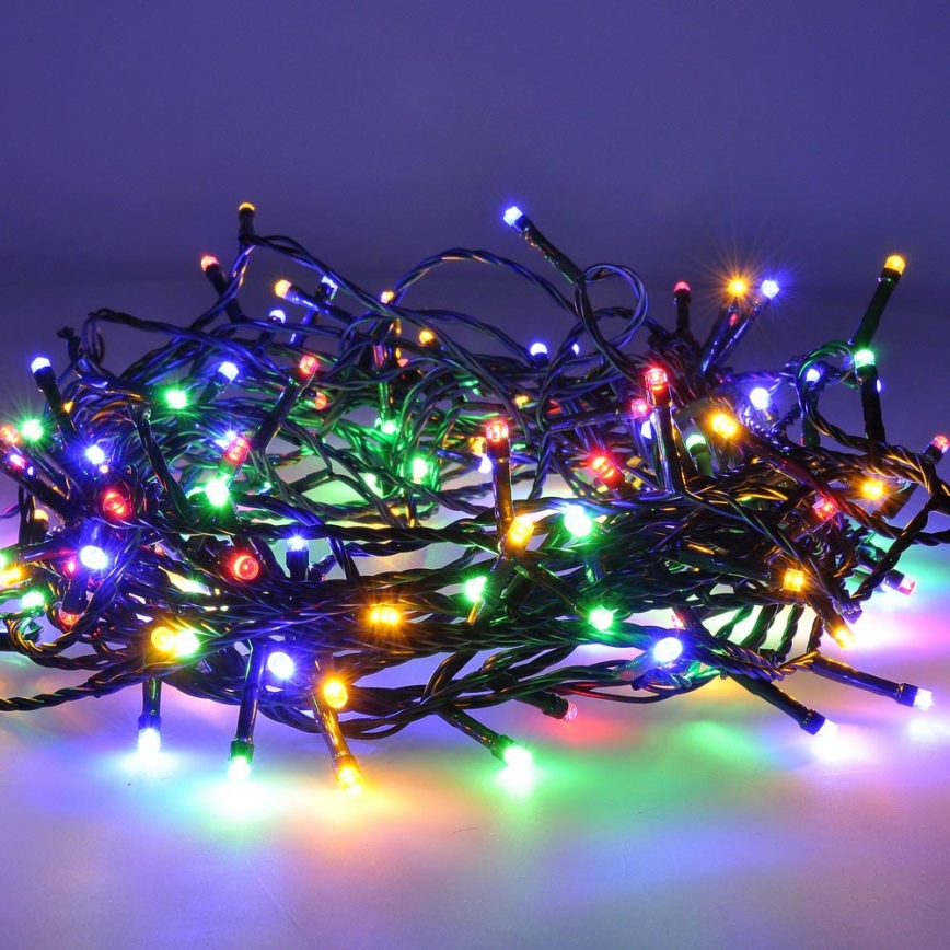 LED Ziemassvētku āra virtene 50xLED/8 funkcijas 8m IP44 daudzkrāsaina