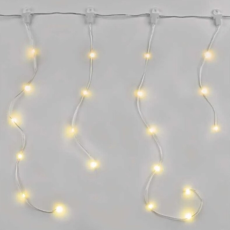 LED Ziemassvētku āra virtene 54xLED/8 funkcijas 6,7x0,7m IP44 silti balta