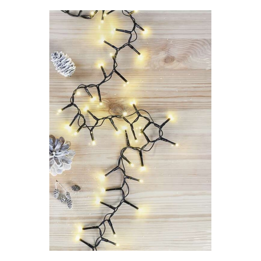 LED Ziemassvētku āra virtene 600xLED/17m IP44 silti balta