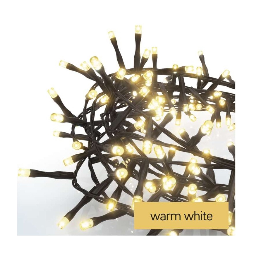 LED Ziemassvētku āra virtene 600xLED/17m IP44 silti balta