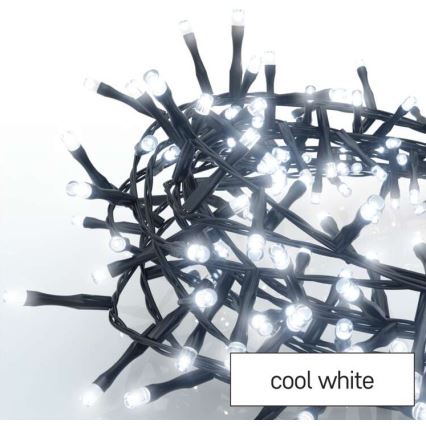 LED Ziemassvētku āra virtene 600xLED/17m IP44 vēsi balta