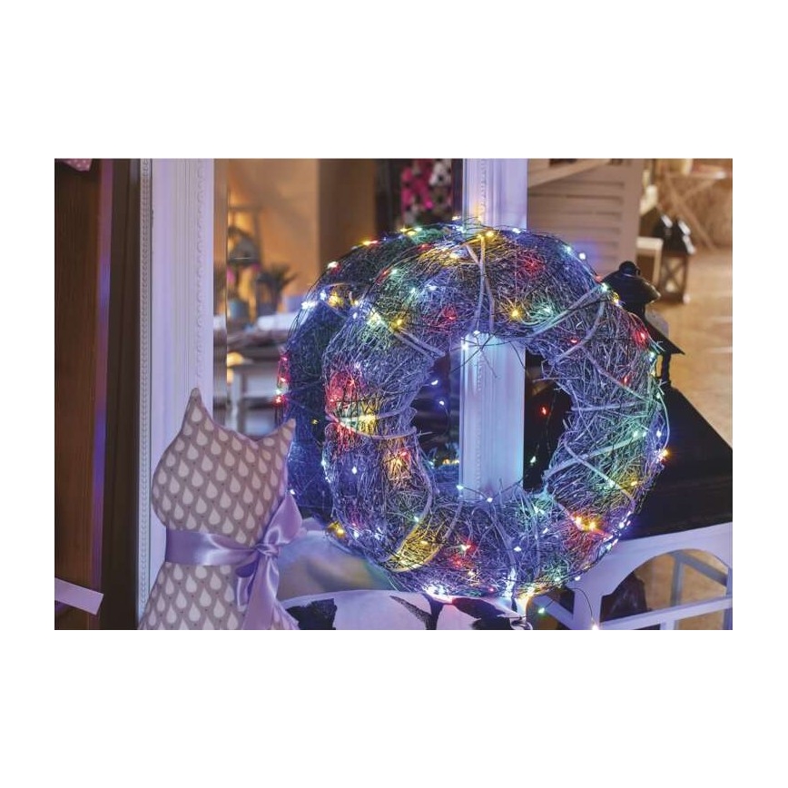LED Ziemassvētku āra virtene 75xLED/12,5m IP44 daudzkrāsaina