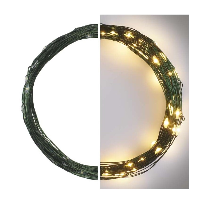 LED Ziemassvētku āra virtene 75xLED/12,5m IP44 silti balta