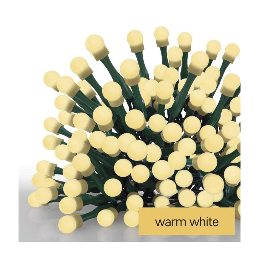 LED Ziemassvētku āra virtene 80xLED/13m IP44 silti balta