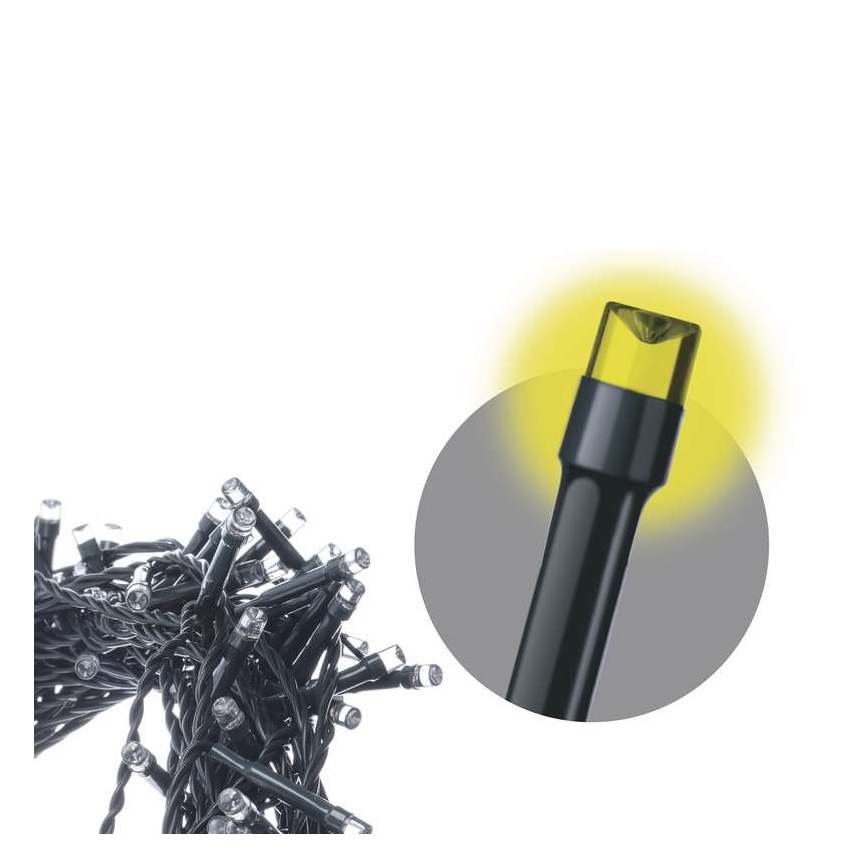 LED Ziemassvētku āra virtene 80xLED/13m IP44 silti balta