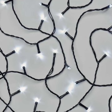 LED Ziemassvētku āra virtene 80xLED/3xAA 6,1m IP44 vēsi balts