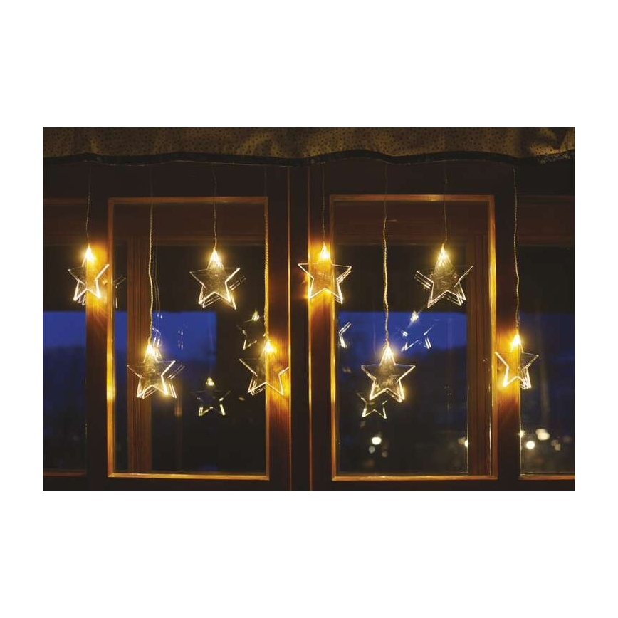 LED Ziemassvētku āra virtene 8xLED/5,84m IP44 zvaigznes