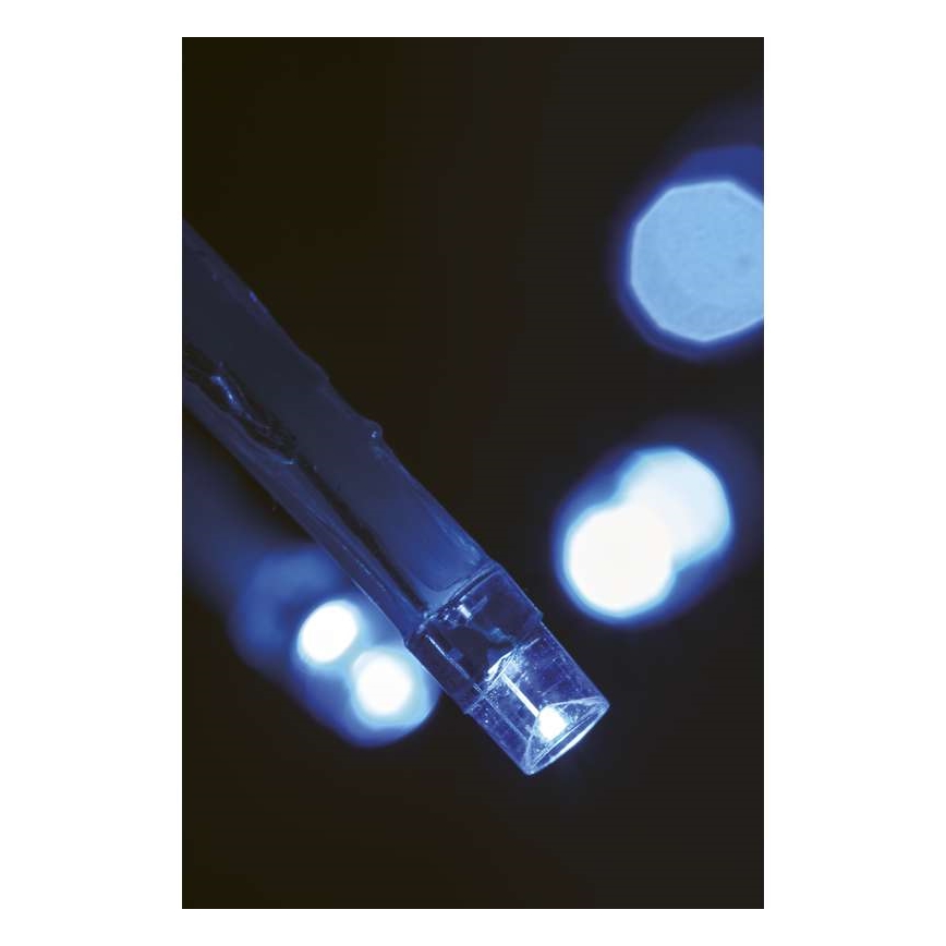 LED Ziemassvētku āra virtene CHAIN 180xLED/8 funkcijas 8m IP44 vēsi balta
