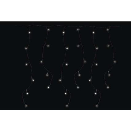 LED Ziemassvētku āra virtene CHAIN 180xLED/8 funkcijas 8m IP44 vēsi balta