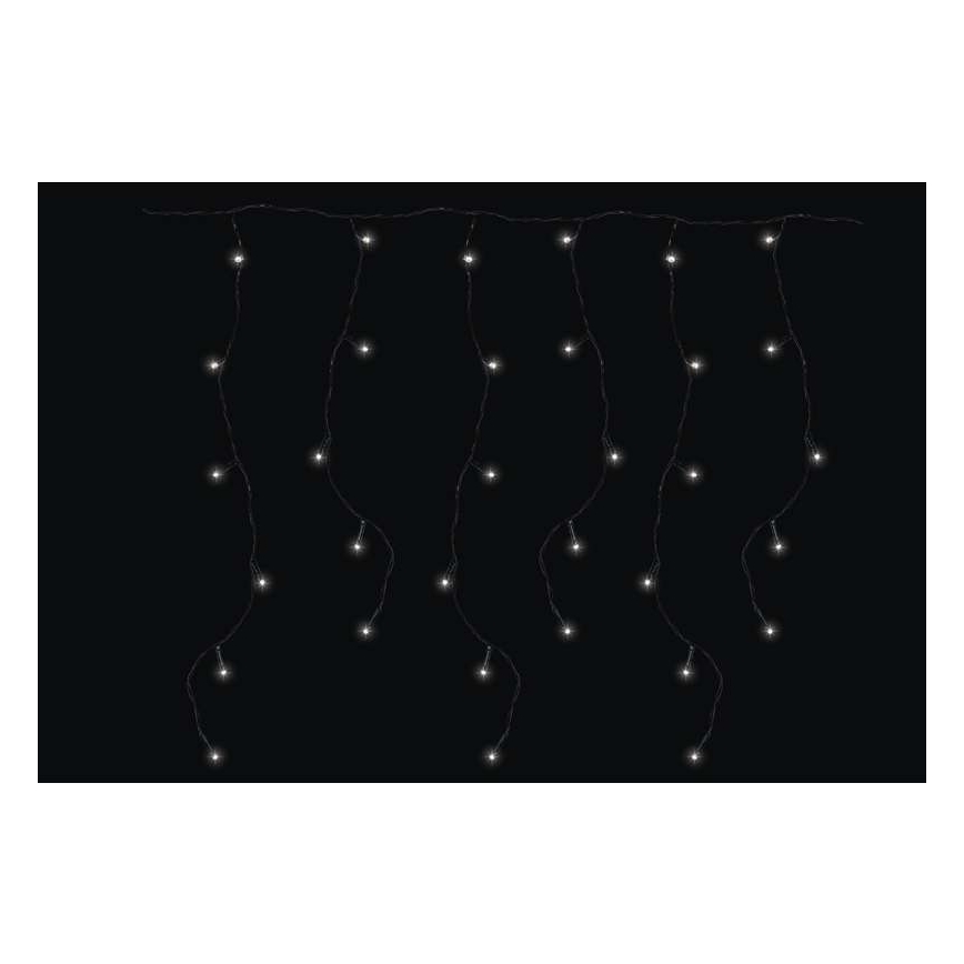 LED Ziemassvētku āra virtene CHAIN 180xLED/8 funkcijas 8m IP44 vēsi balta