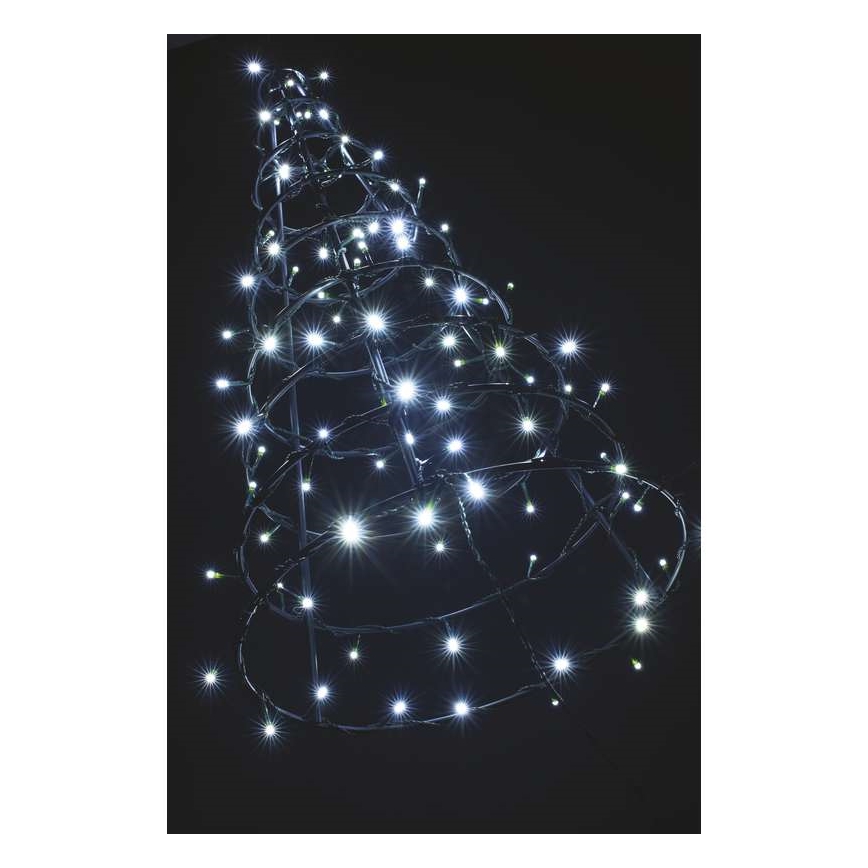 LED Ziemassvētku āra virtene CHAIN 40xLED 9m IP44 vēsi balta