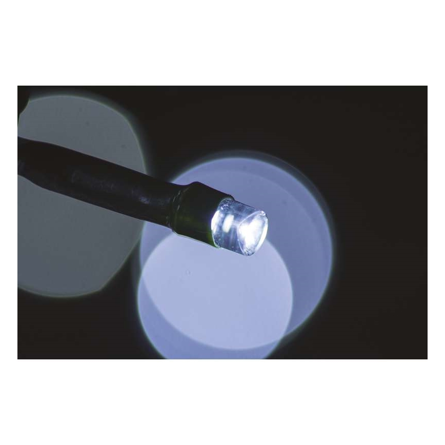 LED Ziemassvētku āra virtene CHAIN 40xLED 9m IP44 vēsi balta