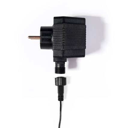 LED Ziemassvētku āra virtene CONE FILAMENT 20xE10 19m caurspīdīga/silti balta IP44, Made in the EU