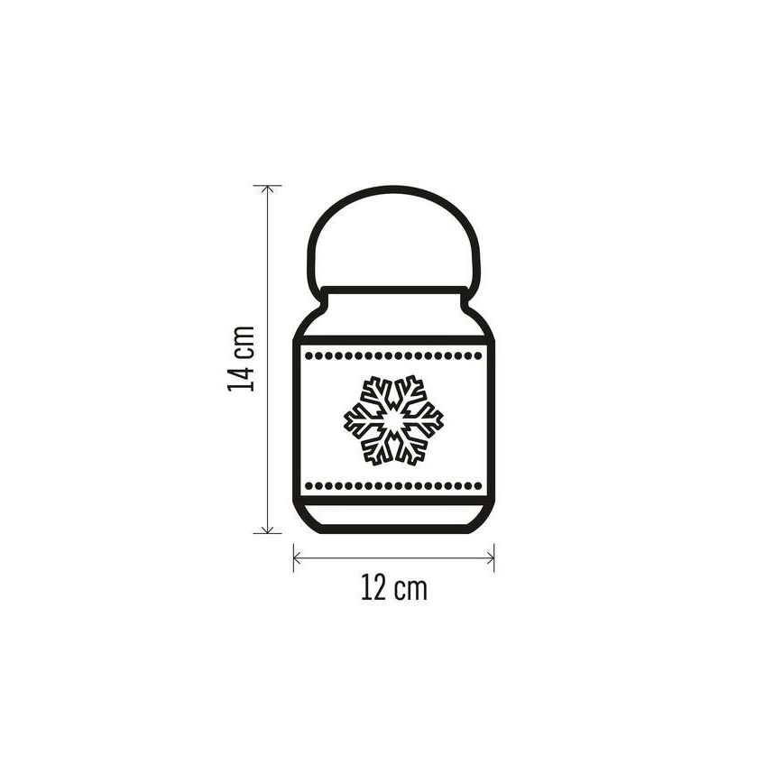 LED Ziemassvētku dekorācija 1xLED/3xAAA balta