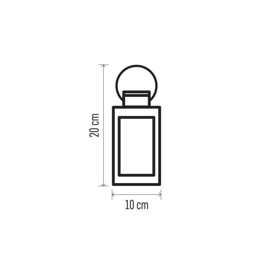 LED Ziemassvētku dekorācija 1xLED/3xAAA melna