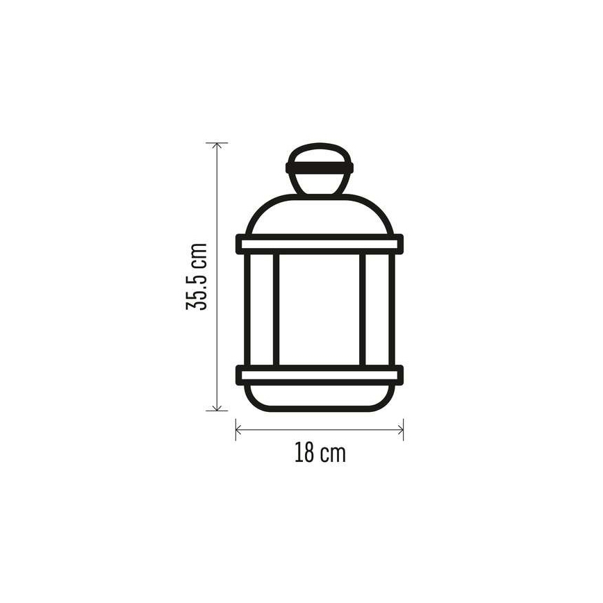 LED Ziemassvētku dekorācija 1xLED/3xAAA melna