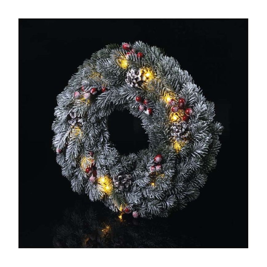 LED Ziemassvētku dekorācija 20xLED/2xAA d. 38 cm