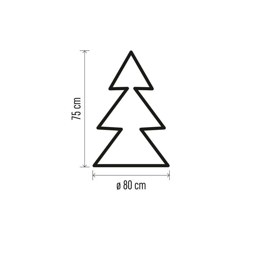 LED Ziemassvētku dekorācija 40xLED/3xAA