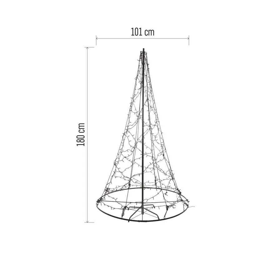 LED Ziemassvētku dekorācija 480xLED/230V IP44 180 cm