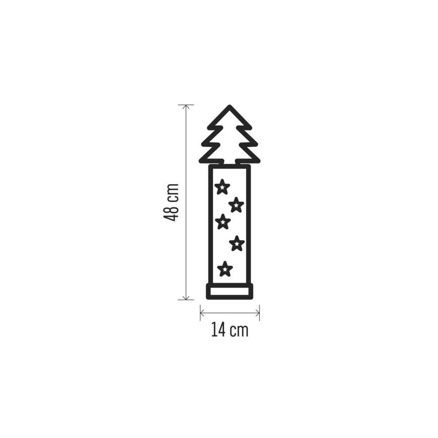 LED Ziemassvētku dekorācija 5xLED/2xAA koks
