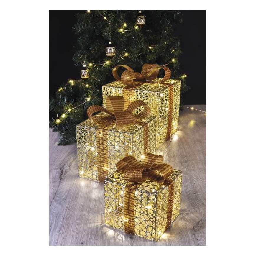 LED Ziemassvētku dekorācija 72xLED/1,35W/230V zelta