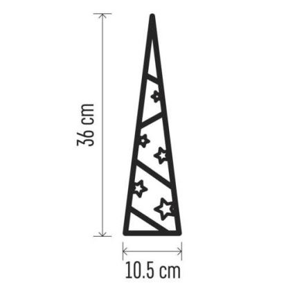 LED Ziemassvētku dekorācija 8xLED/2xAA