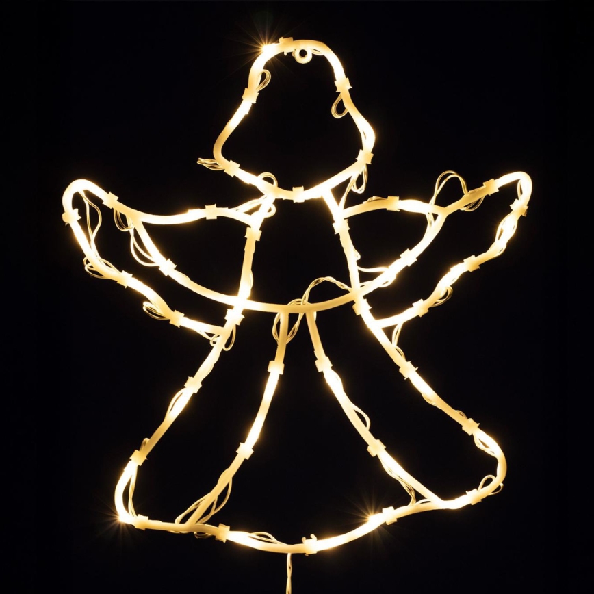 LED Ziemassvētku dekorācija logam 35xLED/230V IP44 eņģelis silti balta