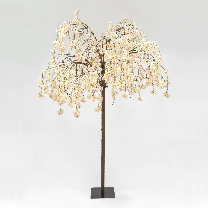LED Ziemassvētku dekoratīva mākslīgā eglīte CHERRY TREE 288xLED/230V 2,5 m ķirsis