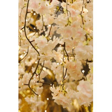LED Ziemassvētku dekoratīva mākslīgā eglīte CHERRY TREE 288xLED/230V 2,5 m ķirsis