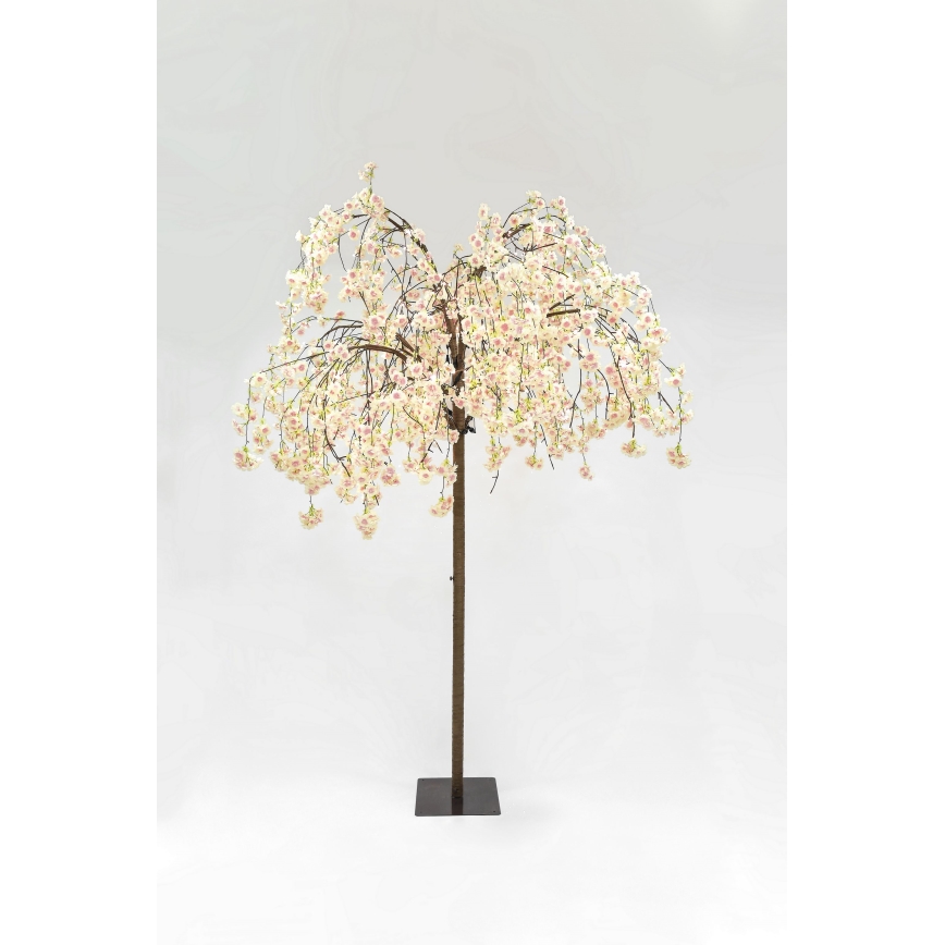 LED Ziemassvētku dekoratīva mākslīgā eglīte CHERRY TREE 288xLED/230V 2,5 m ķirsis