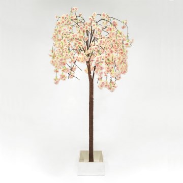 LED Ziemassvētku dekoratīva mākslīgā eglīte CHERRY TREE 84xLED/230V 1,7 m ķirsis