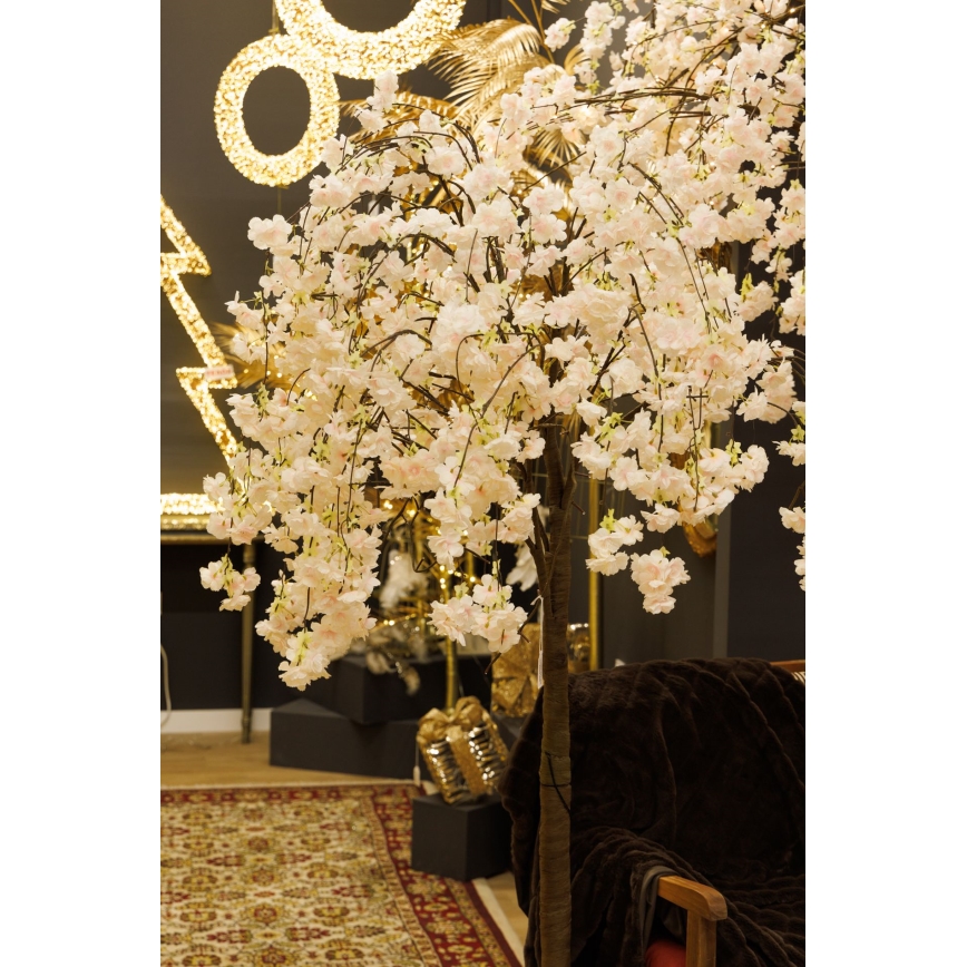 LED Ziemassvētku dekoratīva mākslīgā eglīte CHERRY TREE 84xLED/230V 1,7 m ķirsis