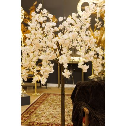 LED Ziemassvētku dekoratīva mākslīgā eglīte CHERRY TREE 84xLED/230V 1,7 m ķirsis