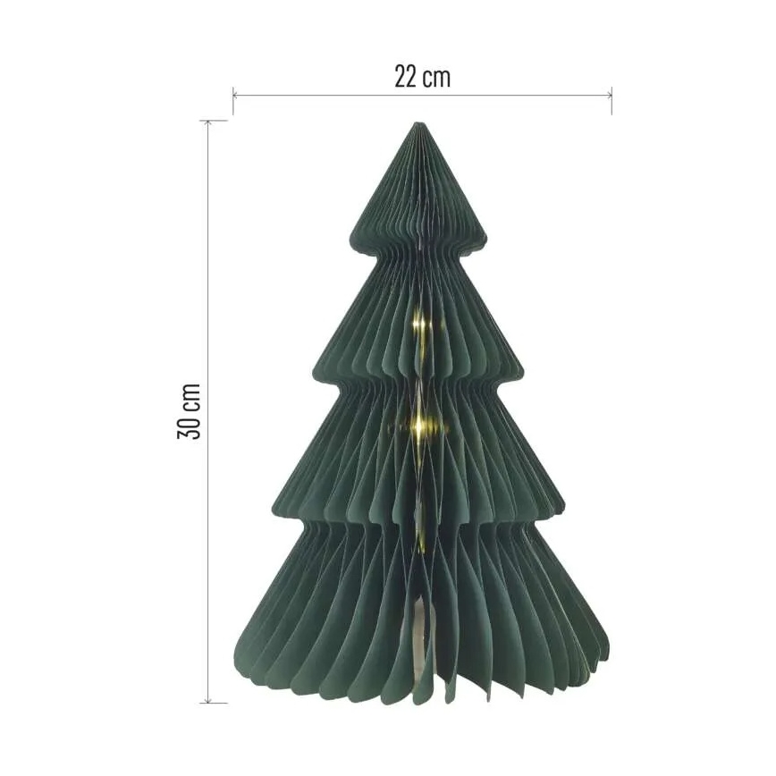 LED Ziemassvētku dekors 10xLED/3xAA eglīte