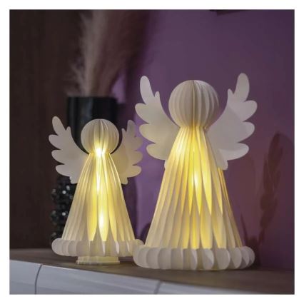 LED Ziemassvētku dekors 20xLED/6xAA eņģeļi
