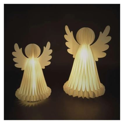 LED Ziemassvētku dekors 20xLED/6xAA eņģeļi