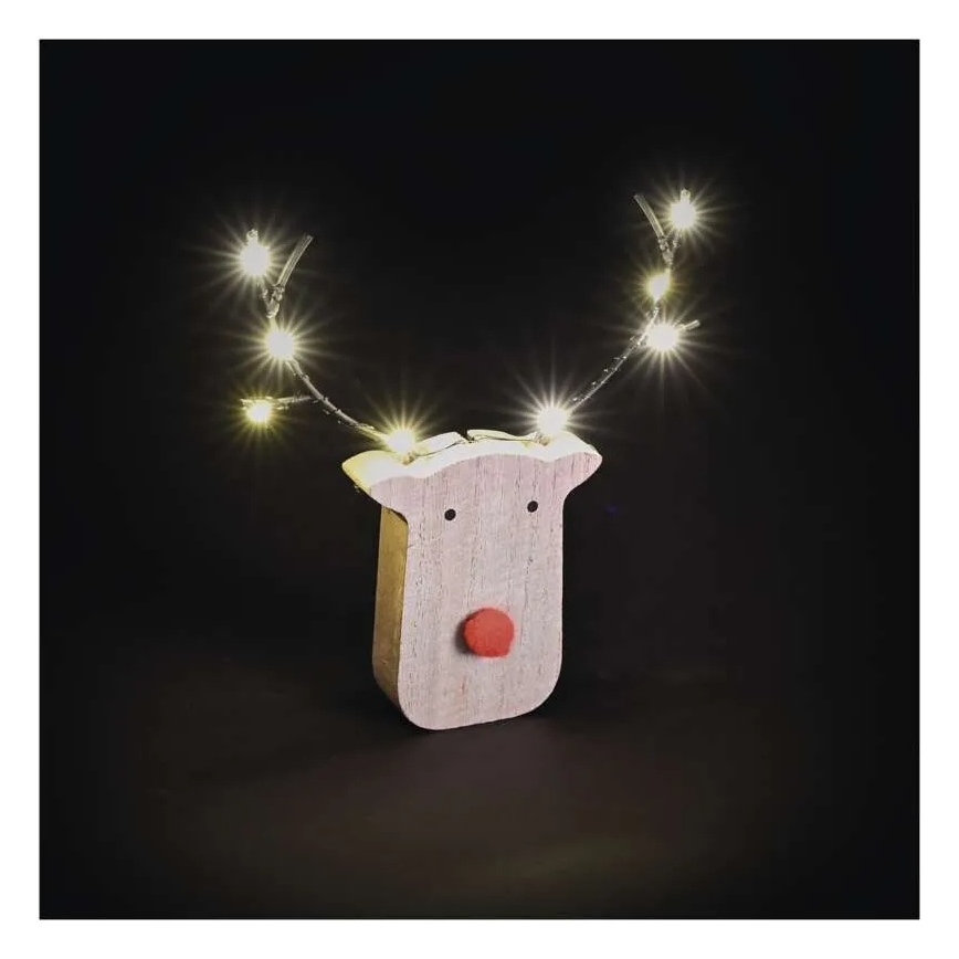 LED Ziemassvētku dekors 8xLED/2xAAA ziemeļbriedis