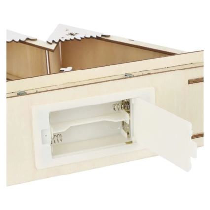 LED Ziemassvētku dekors LED/0,6W/2xAA Ziemassvētku ainava