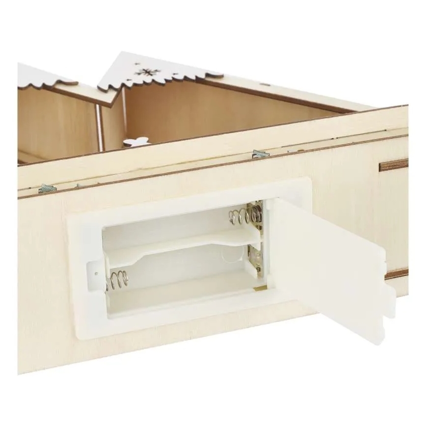 LED Ziemassvētku dekors LED/0,6W/2xAA Ziemassvētku ainava