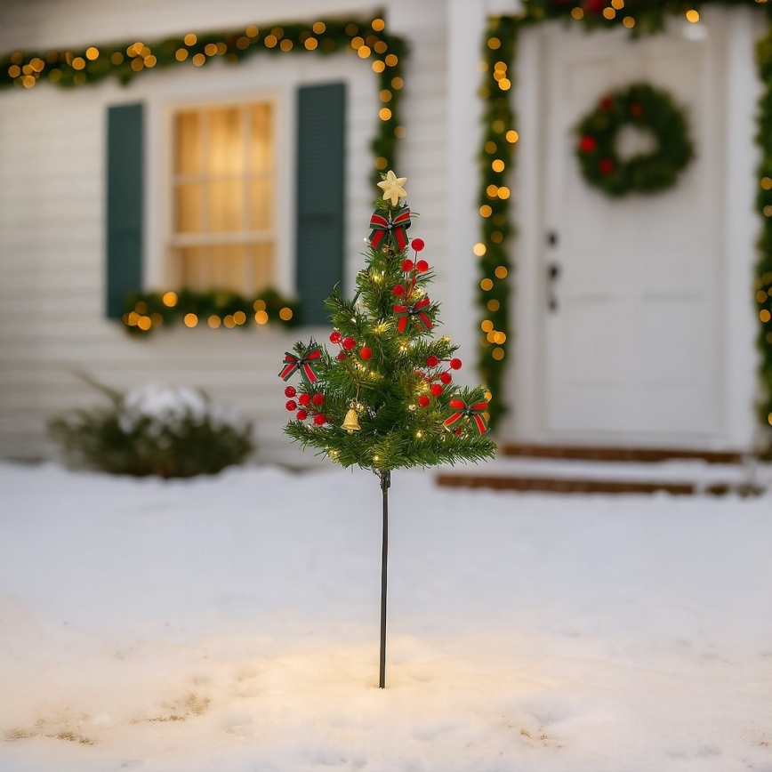 LED Ziemassvētku dekors LED/1W/230V, 75 cm, IP44, zaļš