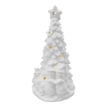 LED Ziemassvētku dekors LED/2xAA silti balta eglīte