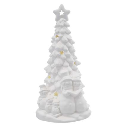 LED Ziemassvētku dekors LED/2xAA silti balta eglīte