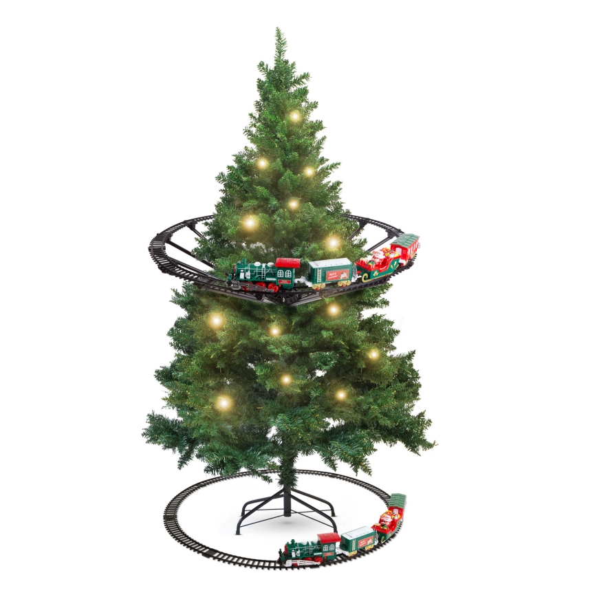 LED Ziemassvētku dekors LED/2xAA Ø 80 cm vilcieniņš eglītei