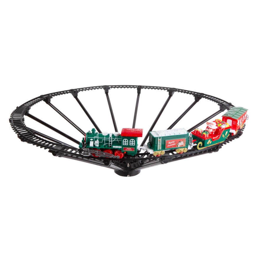 LED Ziemassvētku dekors LED/2xAA Ø 80 cm vilcieniņš eglītei