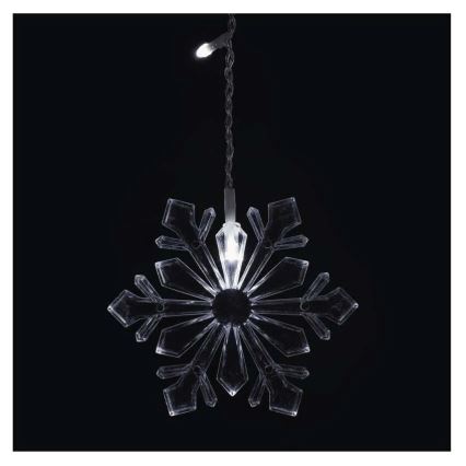 LED Ziemassvētku gaismas aizkars 60xLED/1,35W 635x50 cm auksti balts