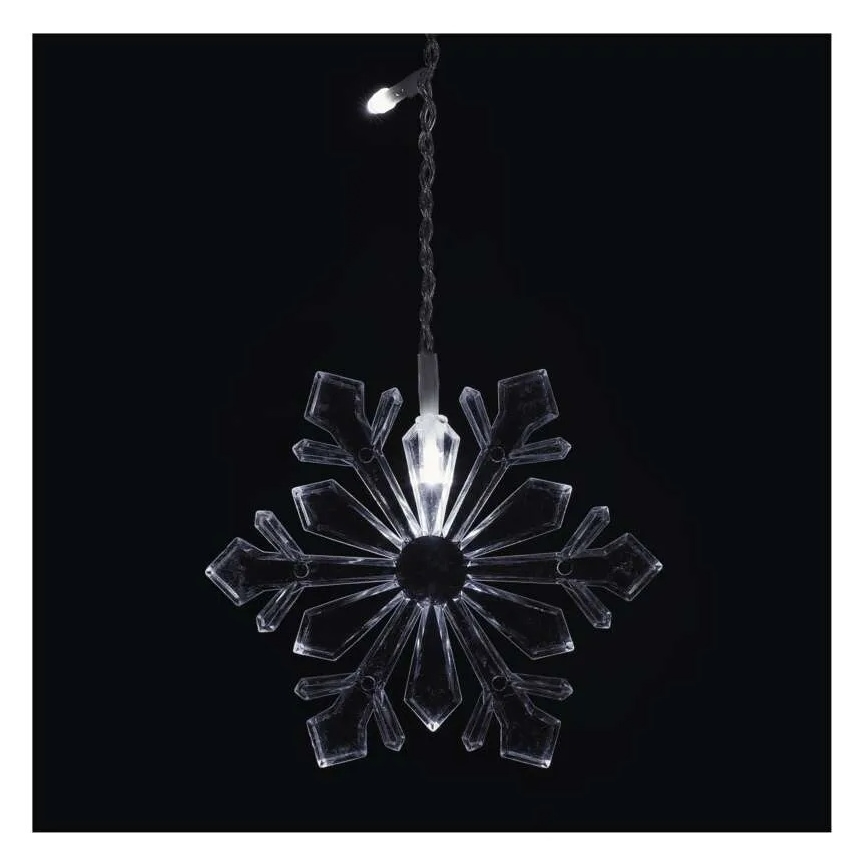 LED Ziemassvētku gaismas aizkars 60xLED/1,35W 635x50 cm auksti balts